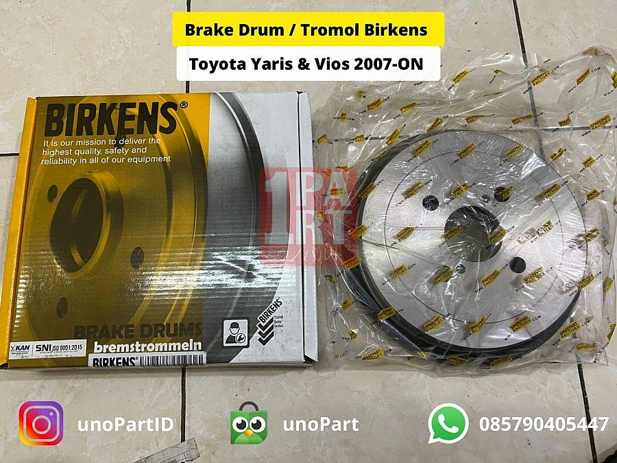 Brake Drum Rumah Rem Tromol Birkens Toyota Yaris & Vios 2007-2022 - foto 2