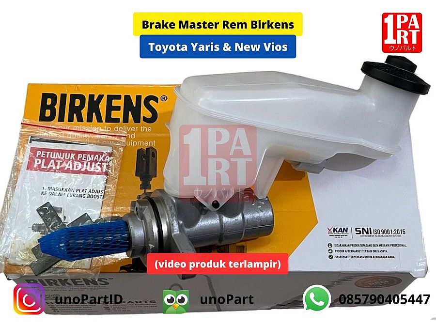 Brake Master Rem Birkens / BM Assy Toyota Yaris & Vios limo 2006-2013 13/16 47201-52250 by unoPart ID - foto 5