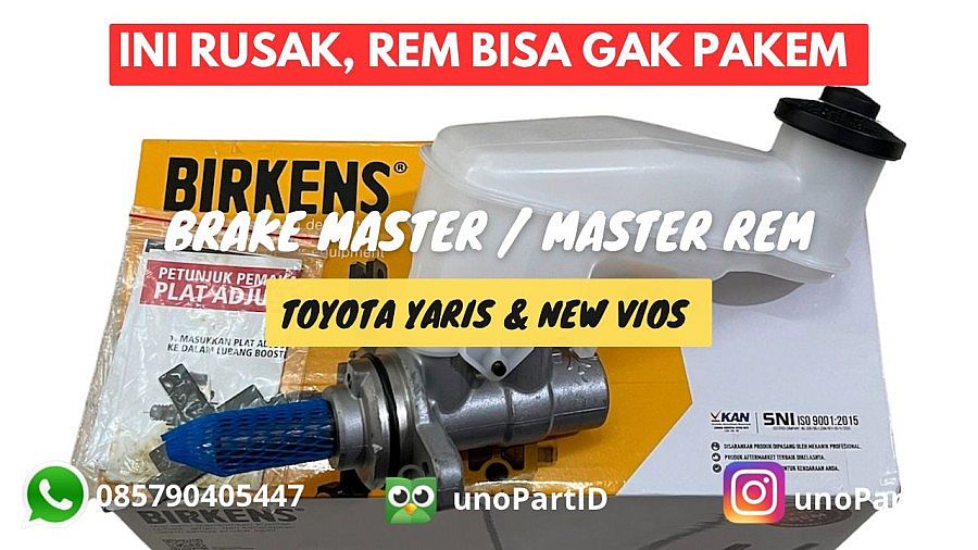 Brake Master Rem Birkens / BM Assy Toyota Yaris & Vios limo 2006-2013 13/16 47201-52250 by unoPart ID - foto 2
