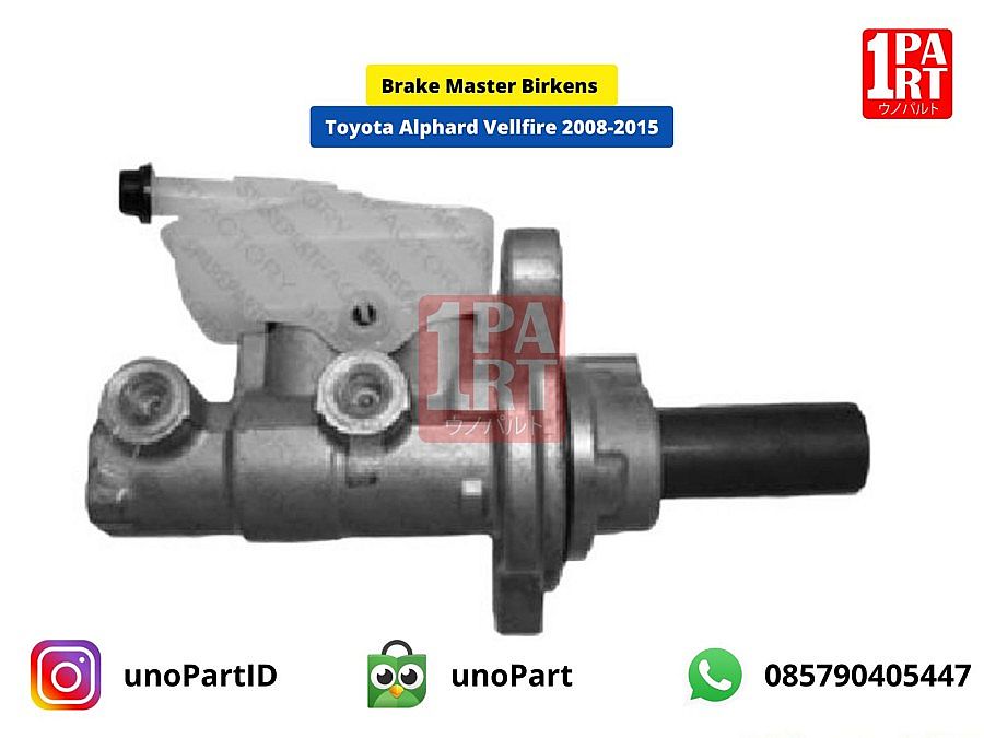 Brake Master Rem Birkens Toyota Alphard Vellfire ANH20 2008-2015 / Previa 2006-2012 / Estima 2008-2014 KR40 TR70 XR50 SNI KAN OEM 47201-28661 4720128661 - foto 5