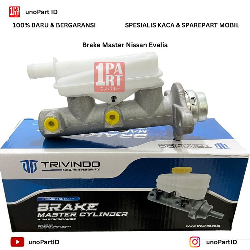 Brake Master Rem Nissan Evalia Part No 46010-JX00B unoPart ID Trivindo - foto 3