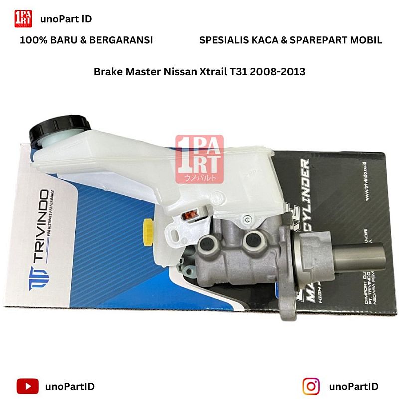 Brake Master Rem Nissan Xtrail T31 2008-2013 Merk Trivindo unoPart ID OEM 46010JG31A 46010-JG31A - foto 3