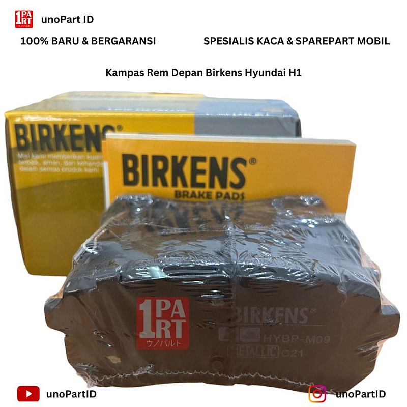 Brake Pad Kampas Kanvas Rem Belakang Birkens Metalic Hyundai H-1 H1 SNI KAN OEM - foto 3