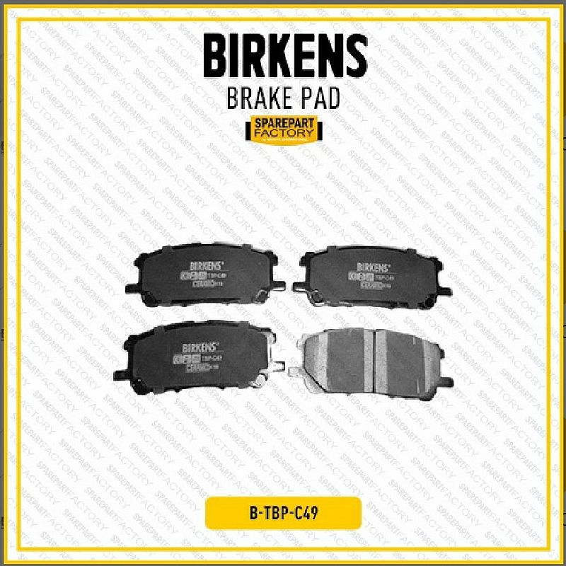 Brake Pad Kampas Kanvas Rem Cakram Depan Birkens Ceramic Harrier ACU30 2.4 3.0 / Lexus RX300 RX350 RX 300 350 2003-2012 SNI KAN OEM 04465-48100 - foto 3