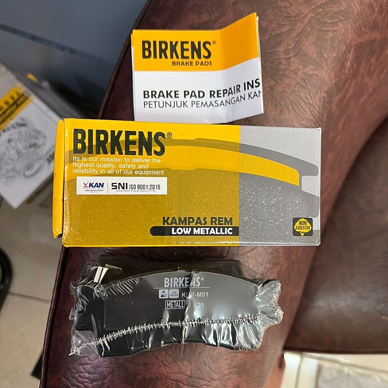 Brake Pad Kampas Kanvas Rem Cakram Depan Birkens Metalic Kia Carens Caren I 1  99-04 SNI KAN OEM - foto 5