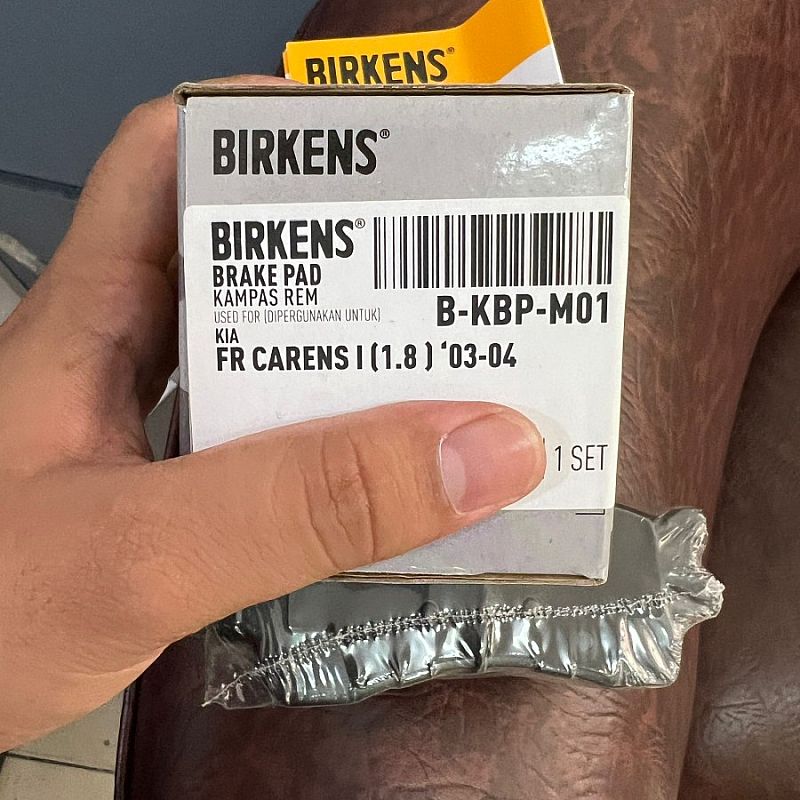 Brake Pad Kampas Kanvas Rem Cakram Depan Birkens Metalic Kia Carens Caren I 1  99-04 SNI KAN OEM - foto 4