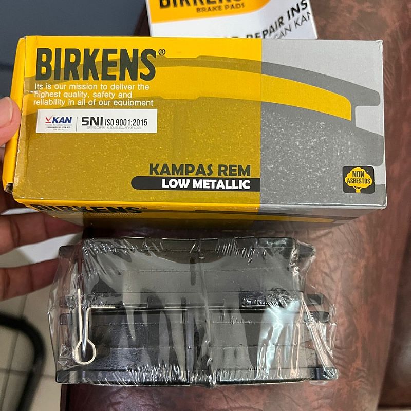 Brake Pad Kampas Kanvas Rem Cakram Depan Birkens Metalic Kia Carens Caren I 1  99-04 SNI KAN OEM - foto 3