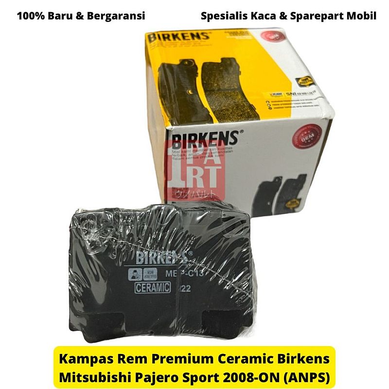 Brake Pad Kampas Rem Belakang Birkens Ceramic Mitsubishi Pajero Sport / New Pajero 08-ON ANPS - foto 3