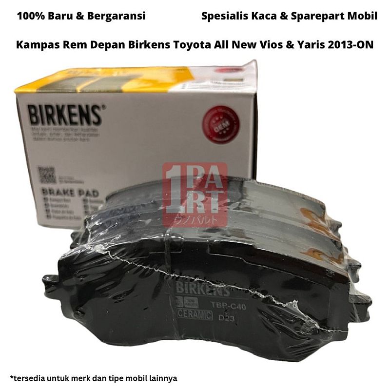 Brake Pad Kampas Rem Depan Birkens All New Vios Yaris 2013-ON Ceramic - foto 5