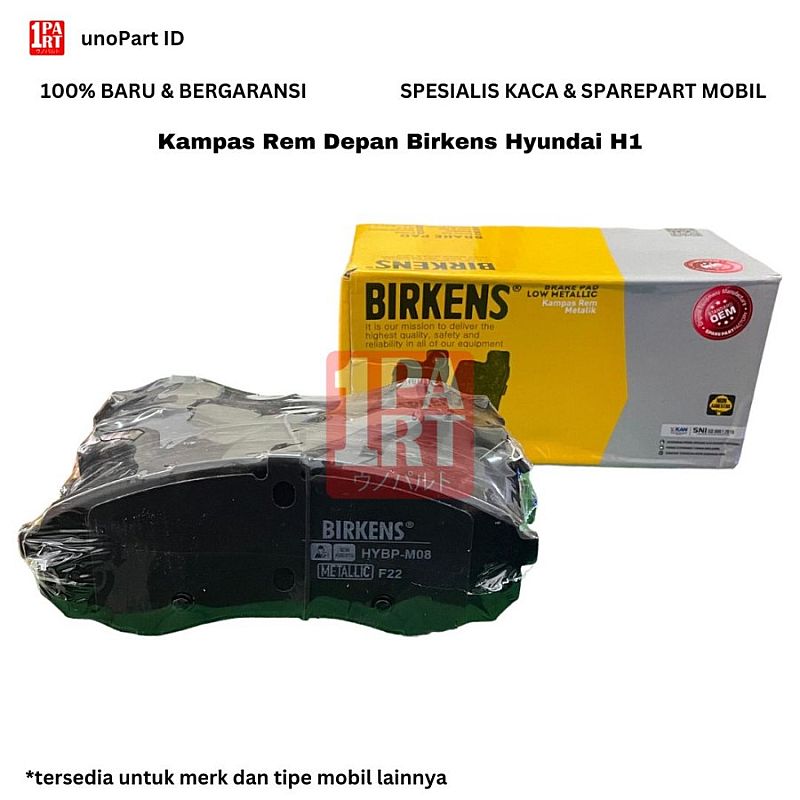 Brake Pad Kampas Rem Depan Birkens Hyundai H1 Cargo / iLoad Metalic - foto 2