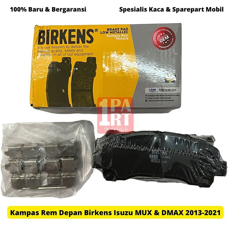Brake Pad Kampas Rem Depan Birkens Isuzu MUX 14-ON & DMAX 13-ON - foto 4
