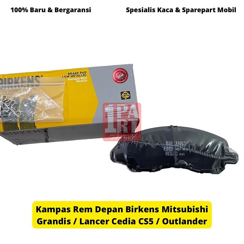 Brake Pad Kampas Rem Depan Birkens Metalic Mitsubishi Delica / Outlander / Lancer EX / Grandis / Cedia CS5 SNII KAN OEM 4605A486 - foto 3