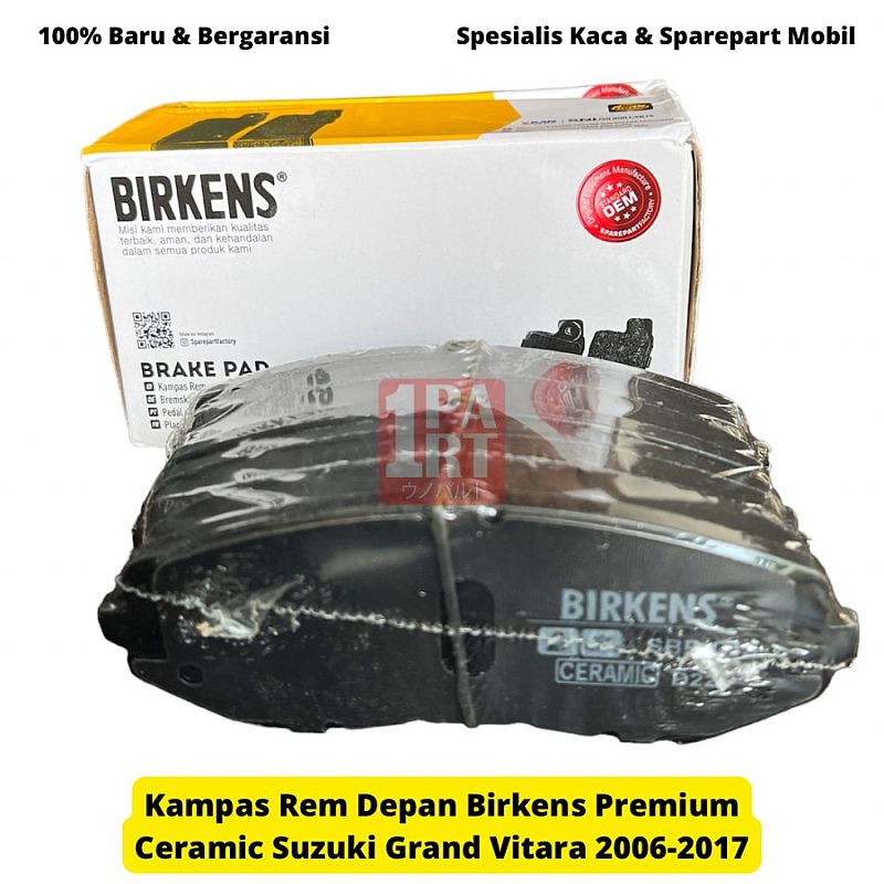 Brake Pad Kampas Rem Depan Birkens Suzuki Grand Vitara Premium Ceramic - foto 3