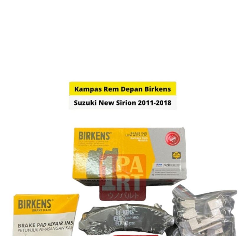 Brake Pad Kampas Rem Depan Cakram Birkens Daihatsu Sirion Gen 2 2011-2018 SNI KAN OEM 04465-BZ151 04465-BZ151 Metalic - foto 3