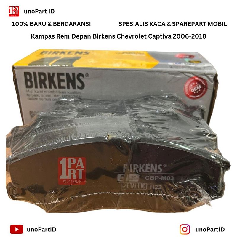 Brake Pad Kampas Rem Depan Chevrolet Captiva Metalic - foto 3