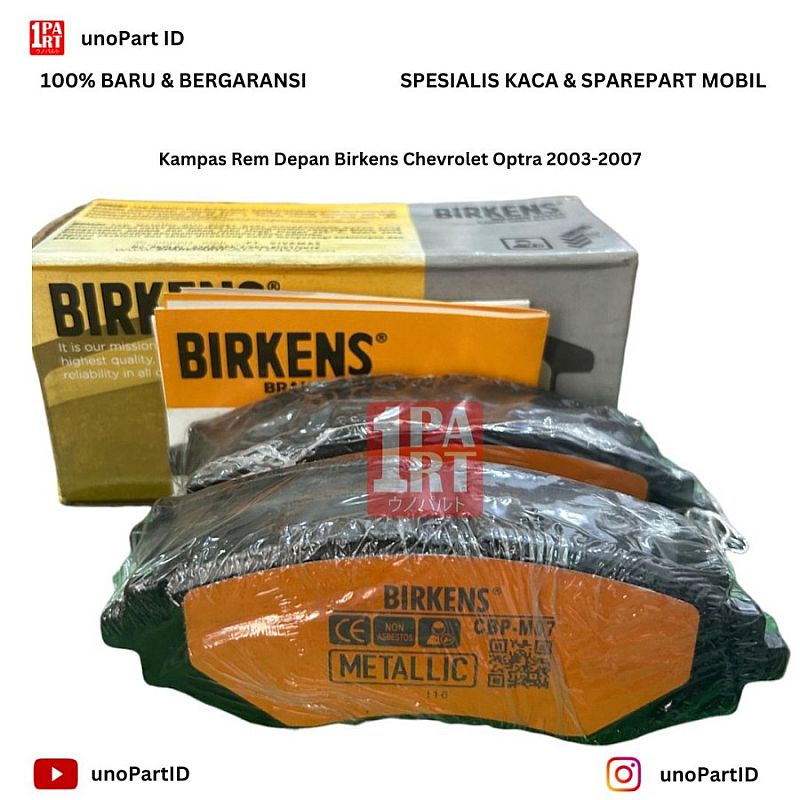 Brake Pad Kampas Rem Depan Chevrolet Optra 2005- Metalic - foto 8