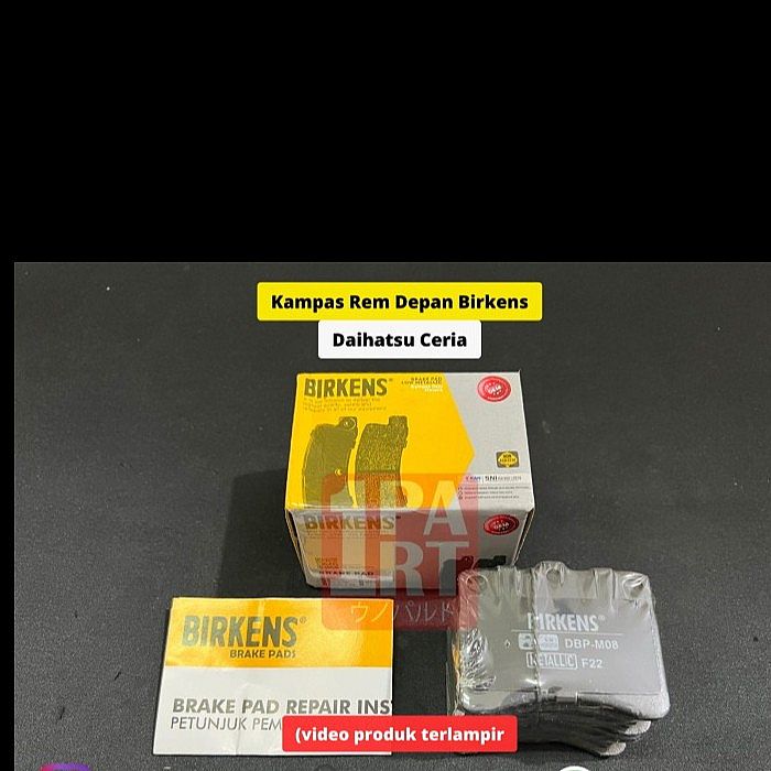 Brake Pad Kampas Rem Depan Daihatsu Ceria Metalic Birkens SNI KAN 04491-87227 - foto 2