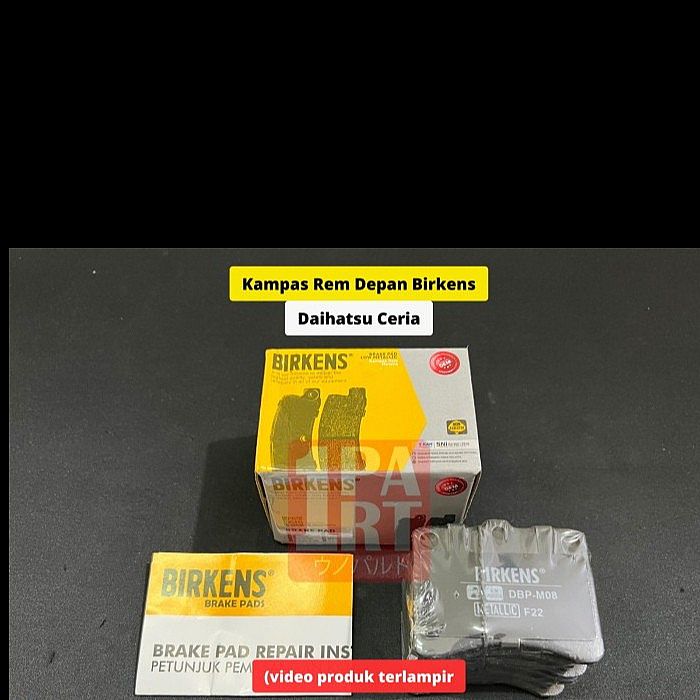 Brake Pad Kampas Rem Depan Daihatsu Ceria Metalic Birkens SNI KAN 04491-87227 - foto 3