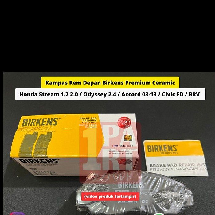 BRAKE PAD KAMPAS REM DEPAN HONDA ODYSSEY 2.4 2000-2005 CERAMIC - foto 3