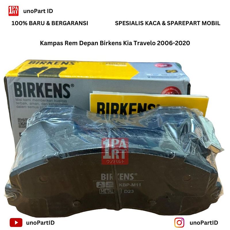 BRAKE PAD KAMPAS REM DEPAN KIA TRAVELLO METALIC - foto 3
