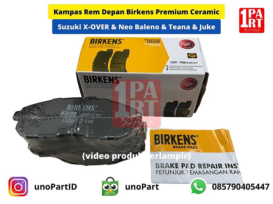 Brake Pad Kampas Rem Depan Neo Baleno / Teana Old / Juke Ceramic - foto 3