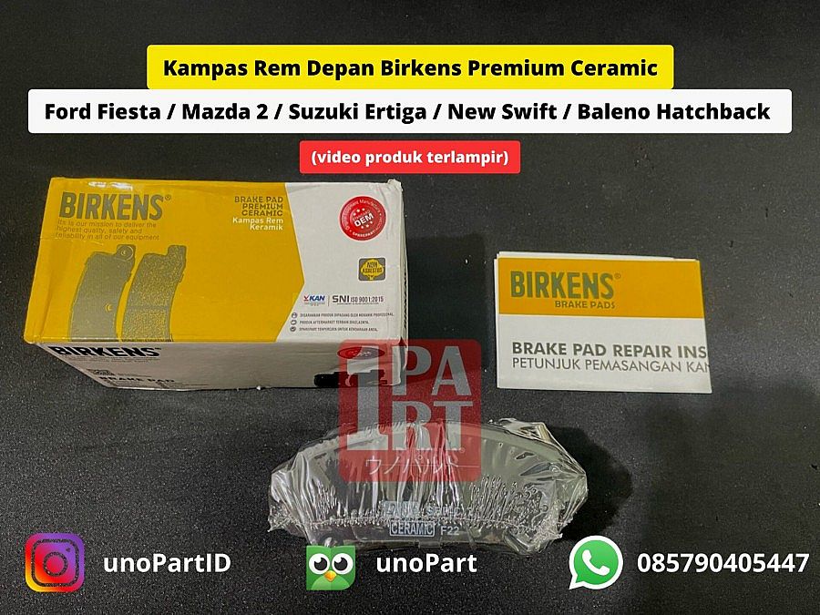 Brake Pad Kampas Rem Depan New Swift 2012- Up Ceramic - foto 5