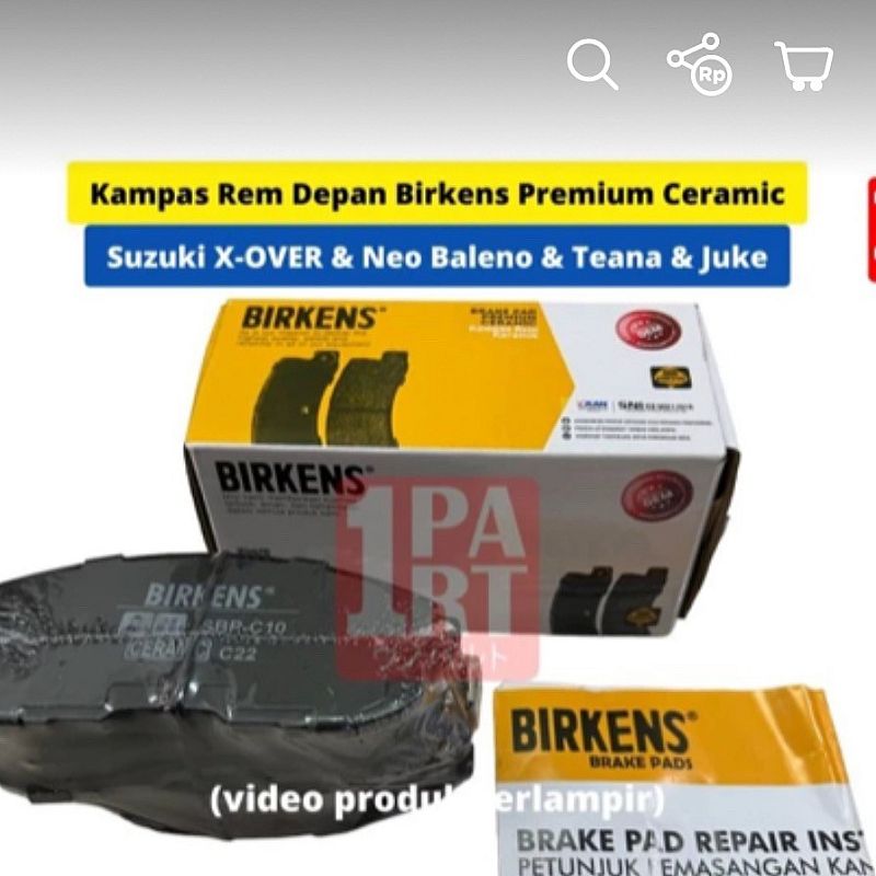BRAKE PAD KAMPAS REM DEPAN SUZUKI SX4 / X-OVER PREMIUM CERAMIC - foto 4