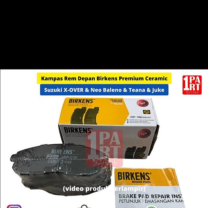 Brake Pad Kampas Rem Depan SX4 / Juke / Teana Old / Neo Baleno Ceramic - foto 5