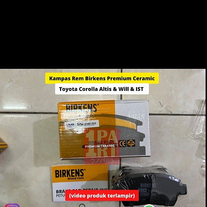 BRAKE PAD KAMPAS REM DEPAN TOYOTA COROLLA ALTIS / WILL / IST CERAMIC - foto 4