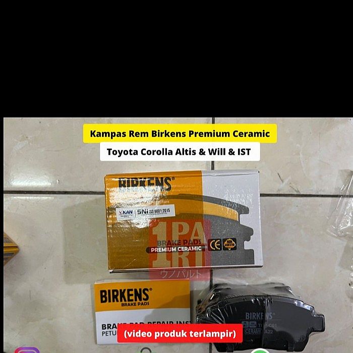 BRAKE PAD KAMPAS REM DEPAN TOYOTA COROLLA ALTIS / WILL / IST CERAMIC - foto 5
