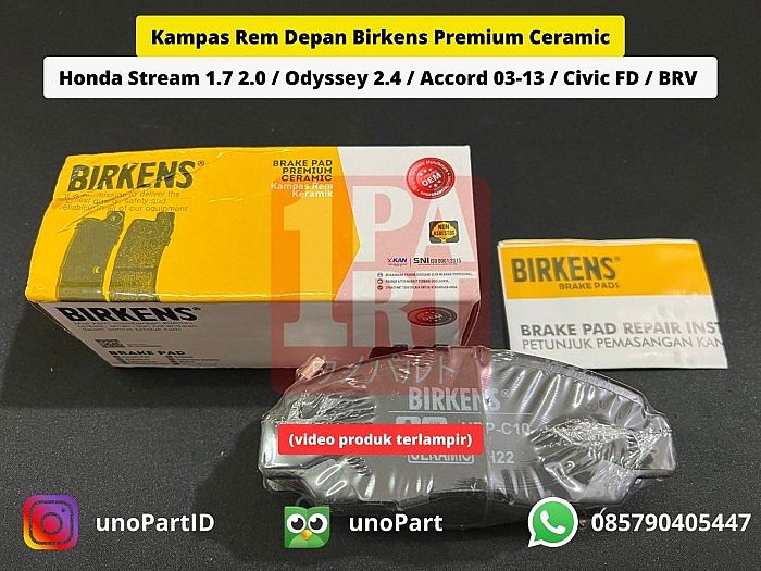 BRAKE PAD KAMPAS REM HONDA NEW CIVIC FB 2012-2016 PREMIUM CERAMIC - foto 5