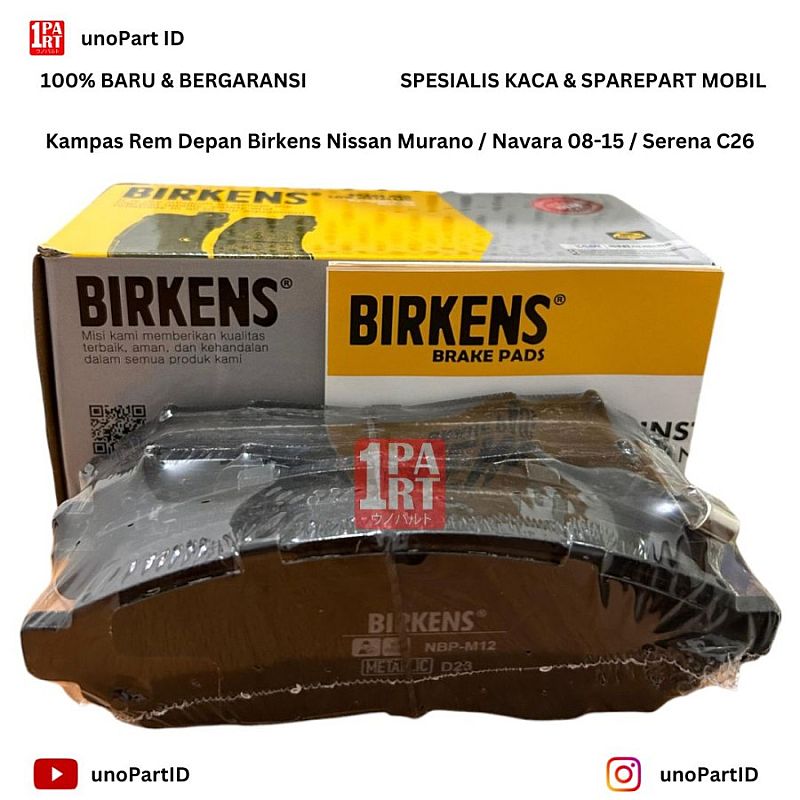 Brake Pad Kampas Rem Nissan Frontier 2011- Murano 2008- NAVARA Metalic - foto 5