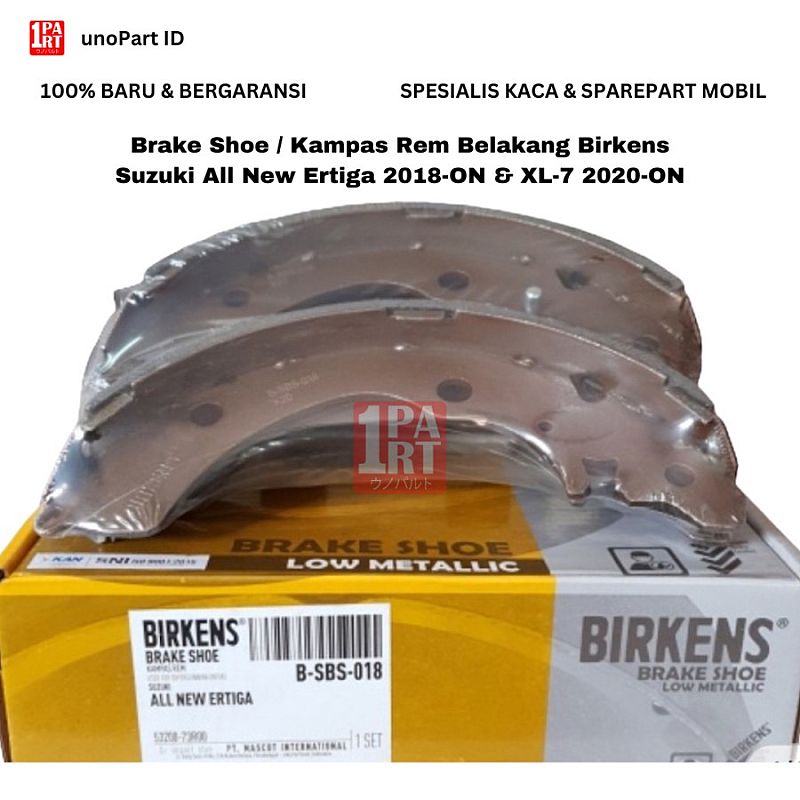 Brake Shoe / Kampas Rem Belakang Birkens New Ertiga 18-ON & XL-7 20-ON - foto 3