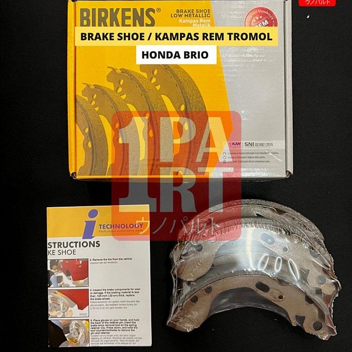 Brake Shoe Kampas Rem Belakang Birkens Honda Brio 2012-2018 by unoPart - foto 5