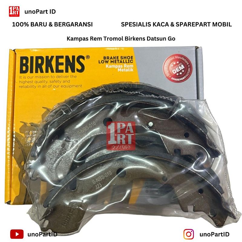 Brake Shoe Kampas Rem Tromol Birkens Datsun Go 2014-2020 Part No D4060-4LC04 by unoPart ID Toko Sparepart Mobil Murah - foto 9