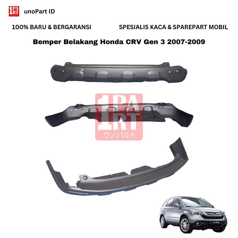 Bumper Bemper Belakang Honda CRV Gen 3 2007-2009 Pre-Facelift - foto 5