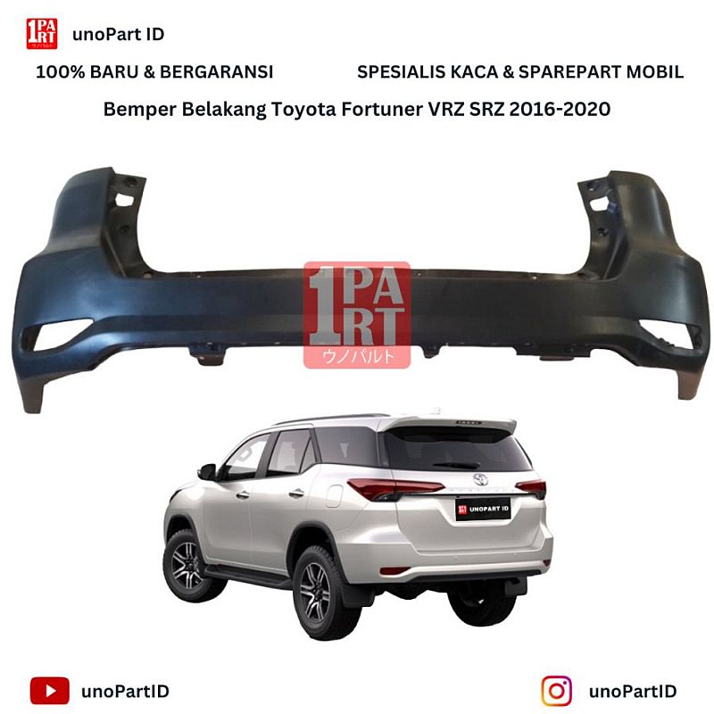 Bumper Bemper Belakang Toyota Fortuner VRZ SRZ 2015-Ke Atas Baru Pasti PNP - foto 5