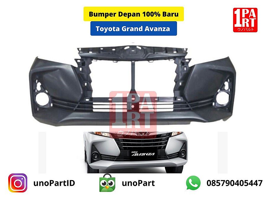 Bumper Bemper Depan + Frame Headlamp Grand Toyota Avanza Veloz - foto 3