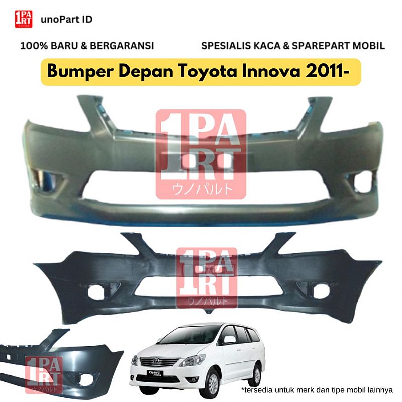 Bumper Bemper Depan Toyota Kijang Innova 2011-2012 Baru Warna Dasar - foto 4