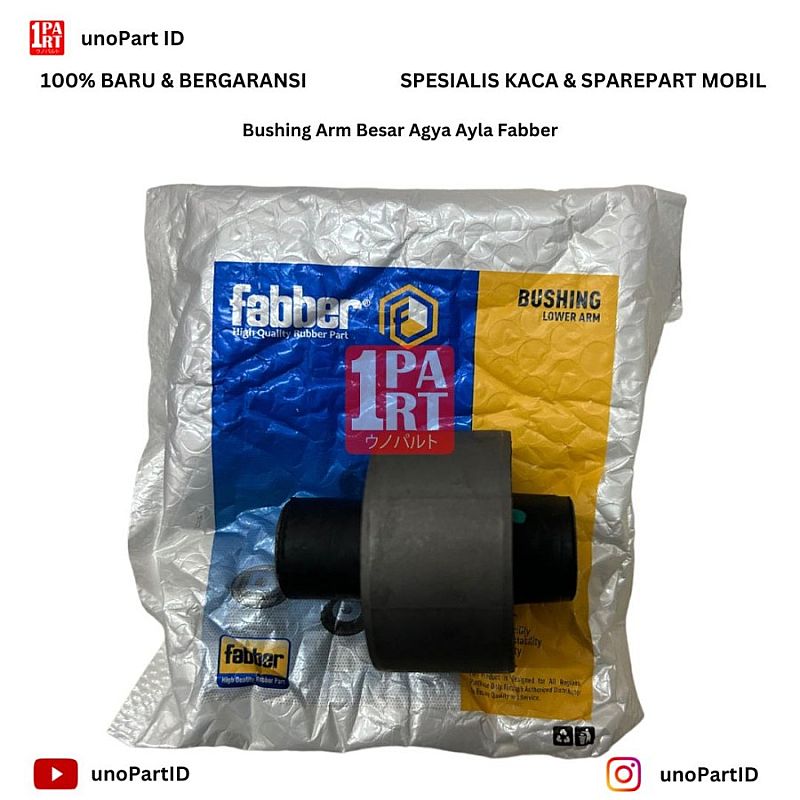Bush Bushing Lower Arm Besar Fabber Toyota Daihatsu Agya Ayla 13-21 SNI KAN OEM 48655-BZ080 48655BZ080 - foto 9