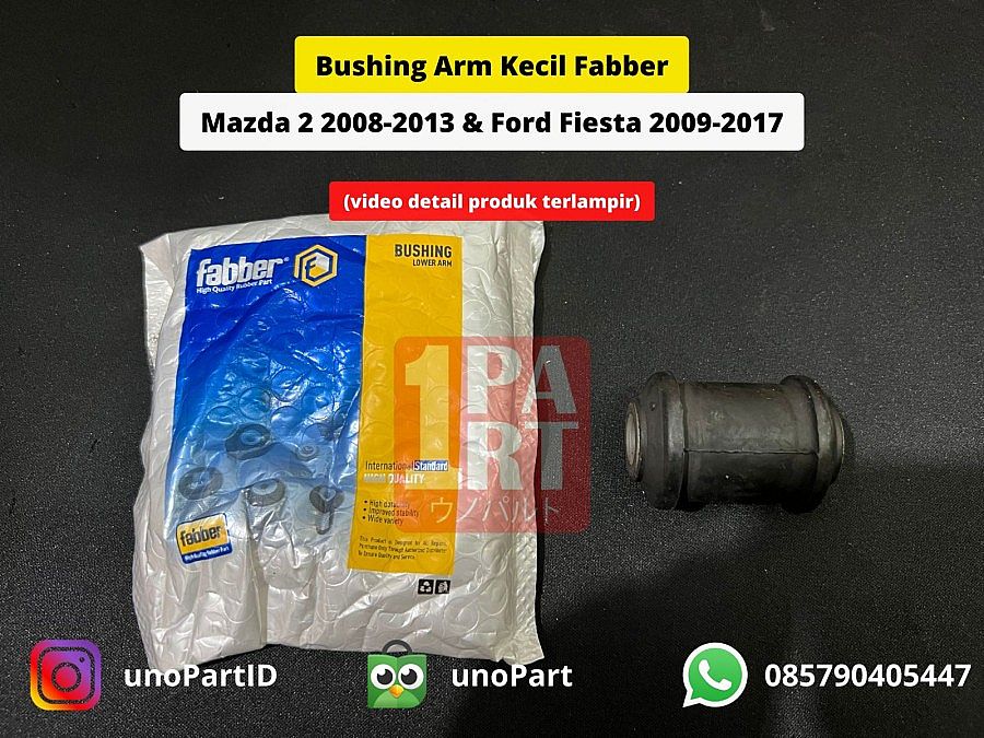Bush Bushing Lower Arm Kecil Fabber Ford Fiesta 08-16 / Mazda 2 09-14 SNI KAN OEM DL33-34-470 DL3334470 - foto 5