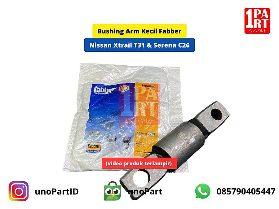 Bushing Arm Kecil Fabber Nissan Xtrail X-Trail T31 2008-2012 / T32 & Serena C26 2013-2016 / C27 2017-2023 - foto 5