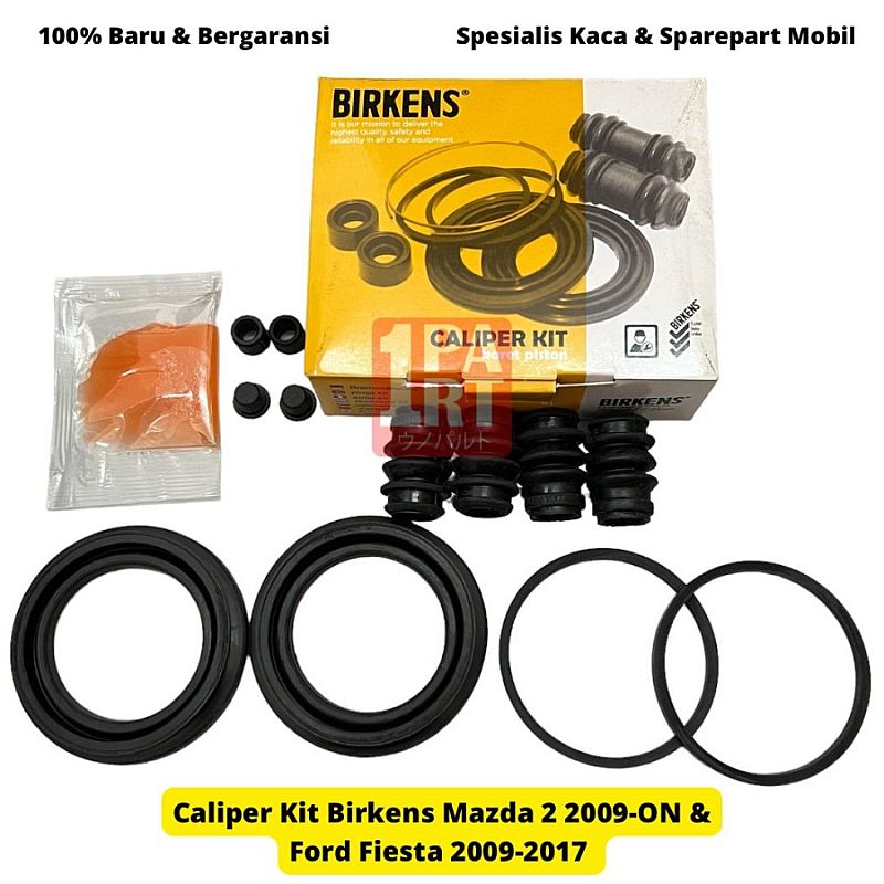 Caliper Seal Sil Kit Karet Rem Kaliper Birkens Mazda 2 2009-2013 NonSky / Skyactiv 2014-Ke Atas / Ford Fiesta 2009-2017 SNI KAN OEM DFY1-33-26Z DFY13326Z - foto 4