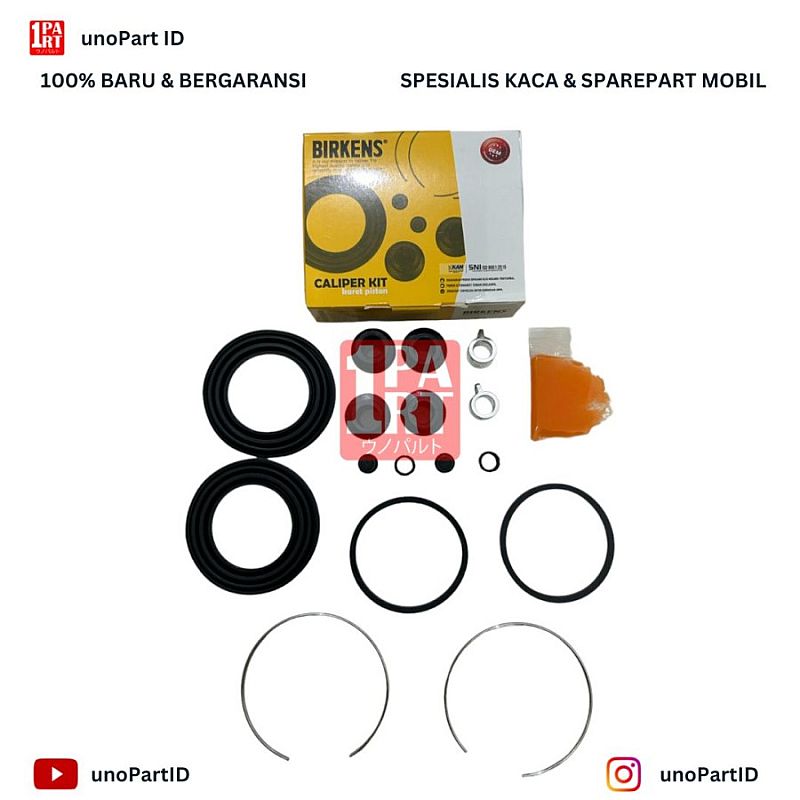 Caliper Seal Sil Kit Karet Rem Kaliper Depan Toyota Yaris Vios Gen 2 2006-2013 Birkens - foto 2