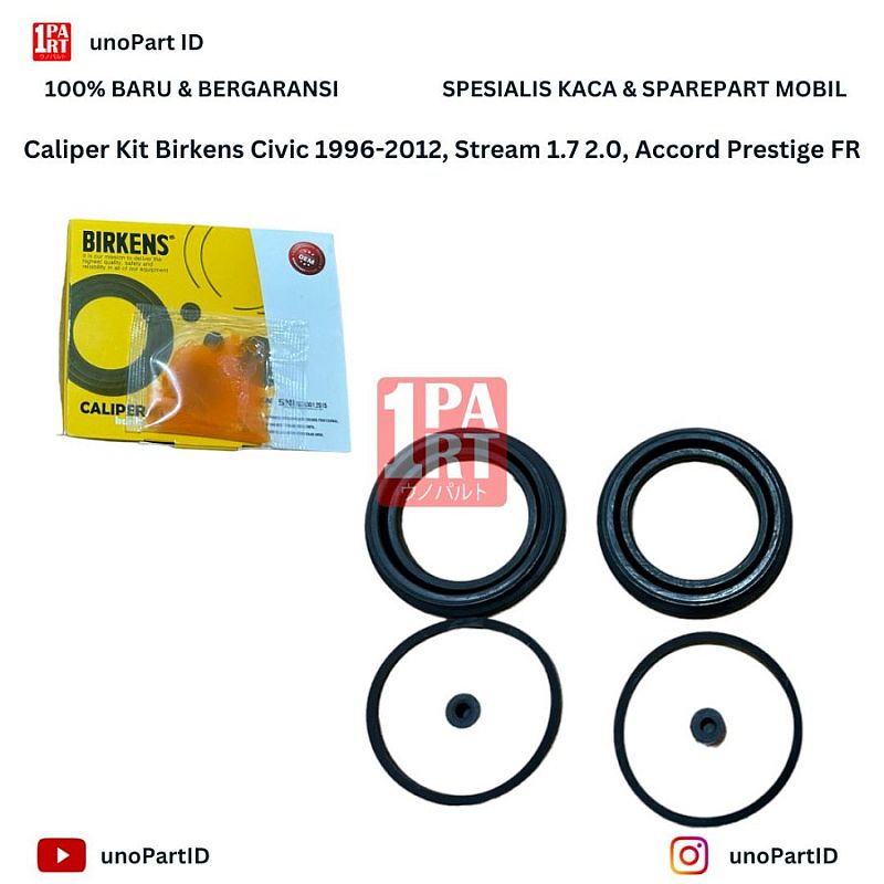 Caliper Seal Sil Kit Karet Rem Kaliper Honda Ferio/ Prestige/ Civic 2000/ Stream1.7/2.0 Depan - foto 2