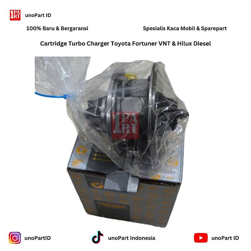 Cartridge Turbo Turbocharger  Vaagen Toyota Hilux Hi-Lux 2.5 2005-2015 / Fortuner VNT SNI KAN OEM 17201-0L070  172010L070 - foto 2