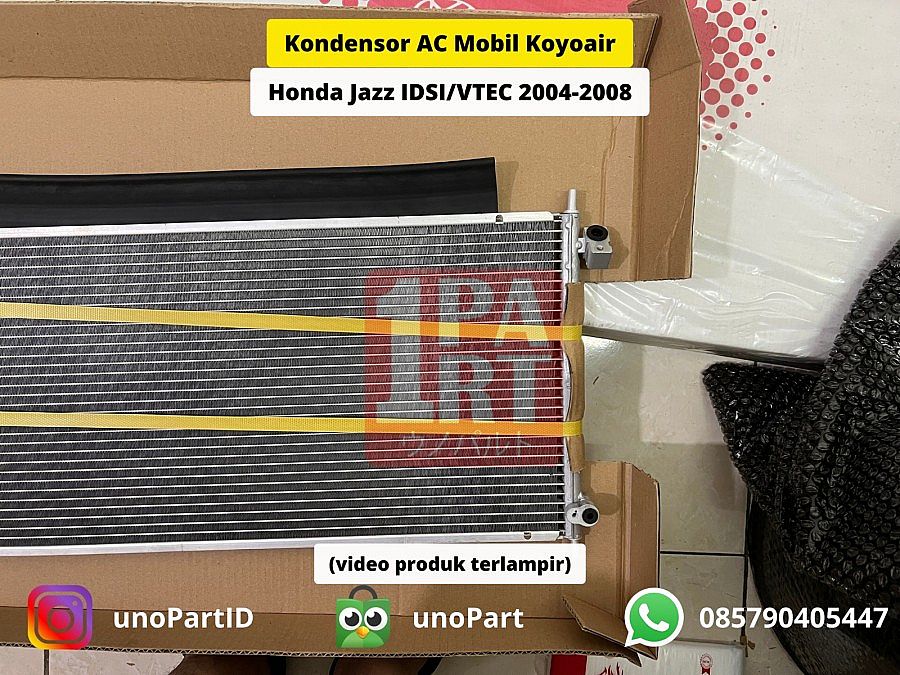 Condenser Kondensor Condensor AC Mobil Koyoair by Koyorad Honda Jazz GD GD3 IDSI VTEC 2004-2008 CD080293 - foto 5