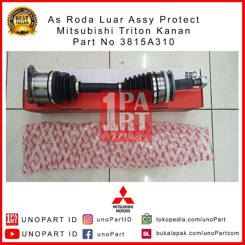 CV Joint As Roda Assy Protect Mitsubishi Triton RH OE No 3815A310 - foto 2