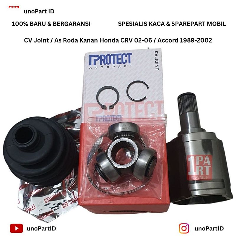 CV Joint As Roda Dalam Kanan Accord 89-02 Maestro Cielo VTIL CRV 02-06 Oem Part No. 44310-SM4-310 44310SM4310 Ukukran 27-32-40 - foto 5