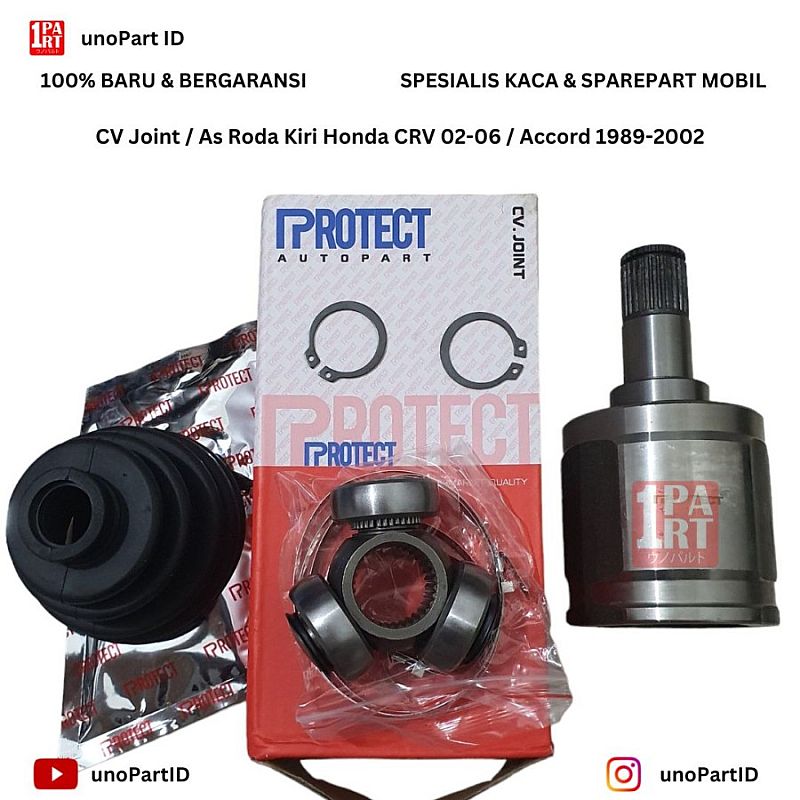CV Joint As Roda Dalam Kiri Accord 89-02 Maestro Cielo VTIL CRV 02-06 - foto 5
